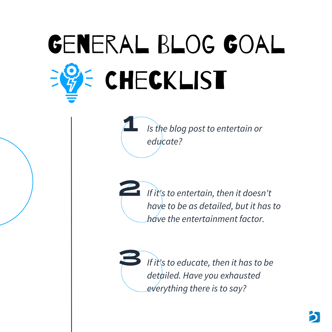 business blog checklist